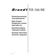 BRANDT TTA150WE Instrukcja Obsługi